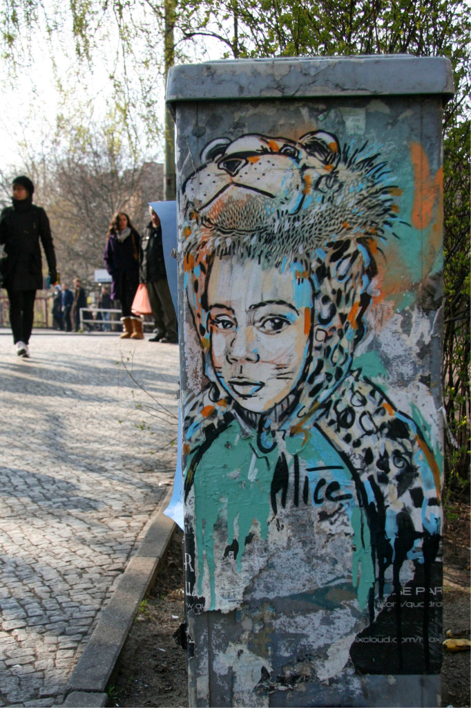 Child in Leopard Costume: Street Art by AliCé (Alice Pasquini) in Berlin