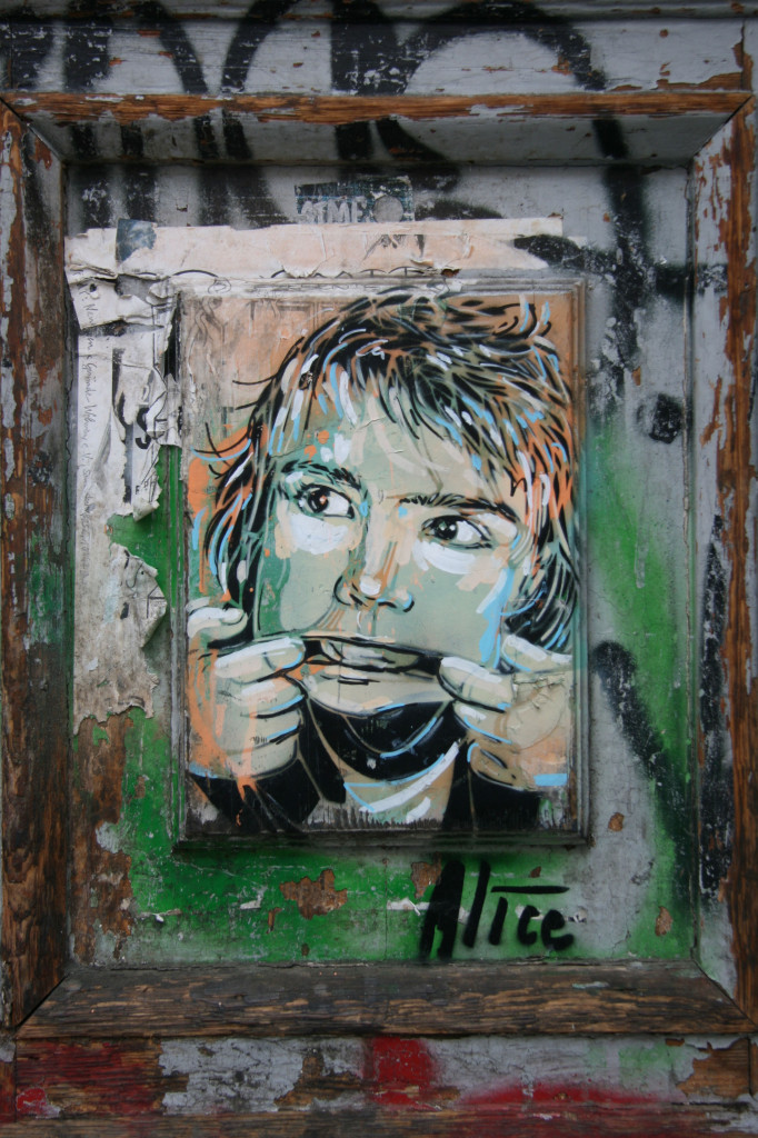 Pulling Faces: Street Art by AliCé (Alice Pasquini) in Berlin