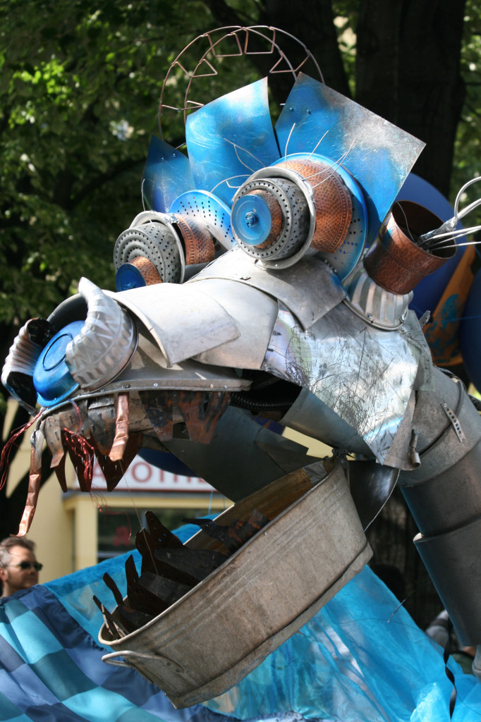 Part of the Blue Dragon parade at Karneval der Kulturen (Carnival of Cultures) in Berlin