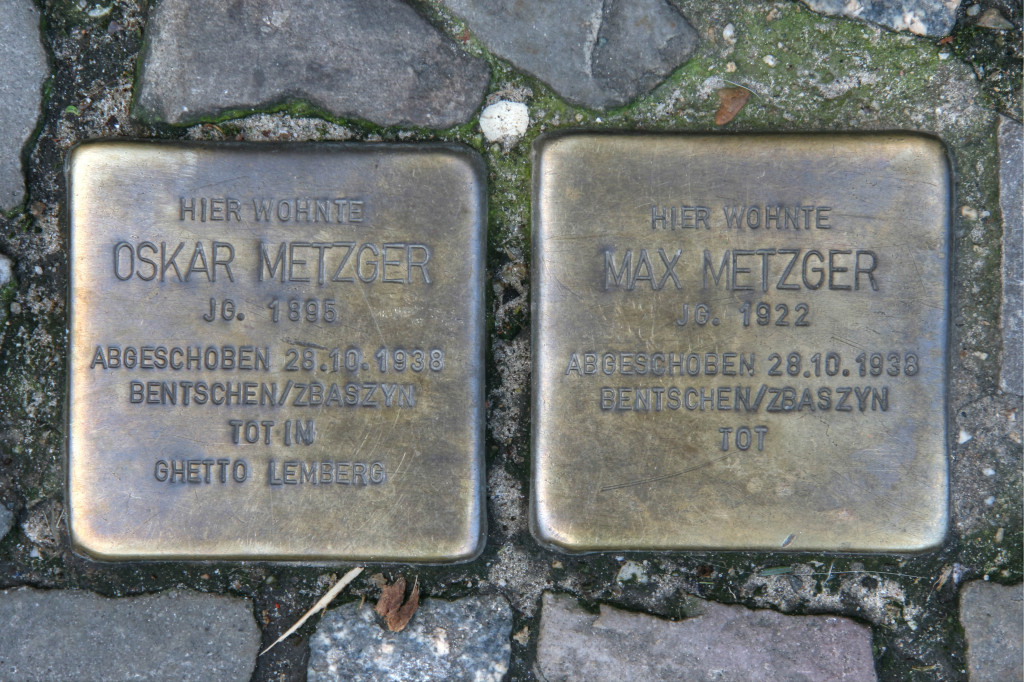 Stolpersteine 20: In memory of Oskar Metzger, Max Metzger (Sophienstrasse 22) in Berlin