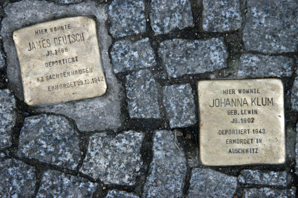 Stolpersteine 32: In memory of James Deutsch and Johanna Klum (Grosse Hamburger Strasse 31) in Berlin