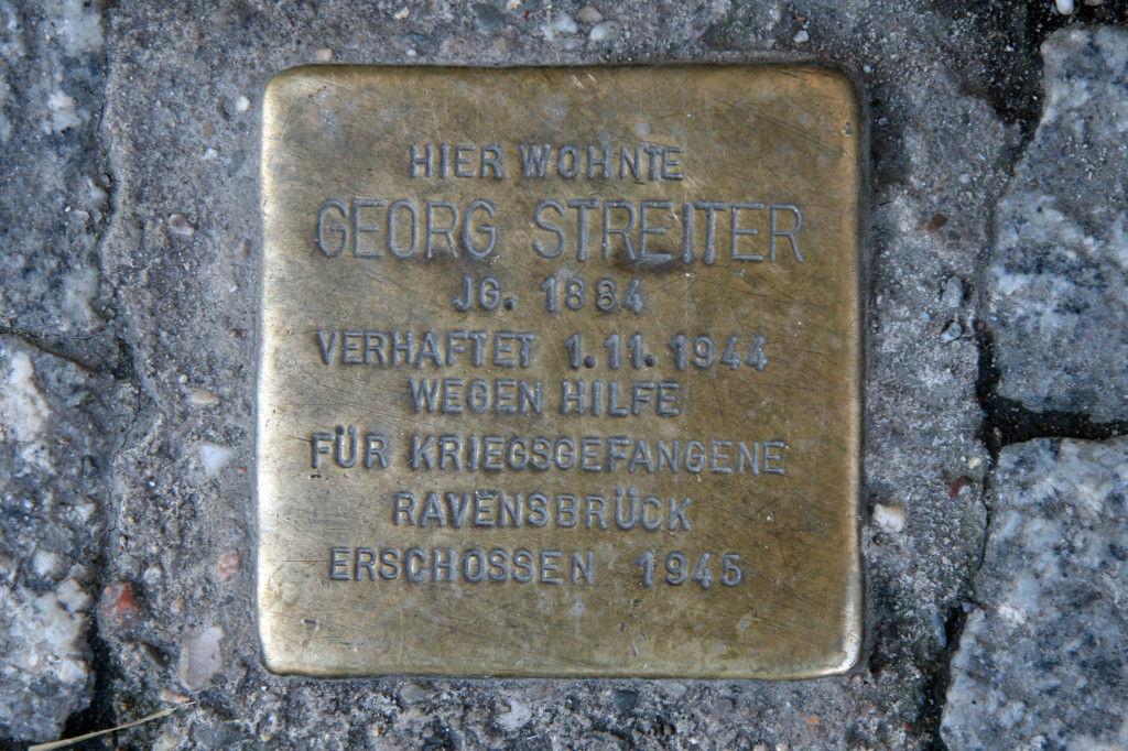 Stolpersteine 45: In memory of Georg Streiter (Schönhauser Allee 130) in Berlin