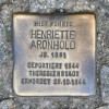 Stolpersteine 93: In memory of Henriette Aronhold (Tucholskystrasse 38) in Berlin
