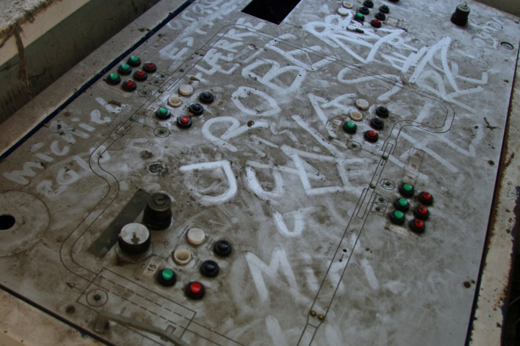 A Control Panel for the Grand Canyon ride at Spreepark Plänterwald, an abandoned Theme Park in Berlin