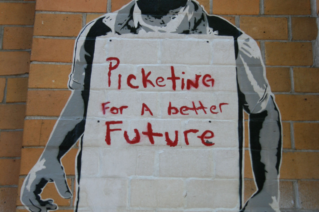 Picketing For A Better Future: Street Art by ALIAS in Berlin