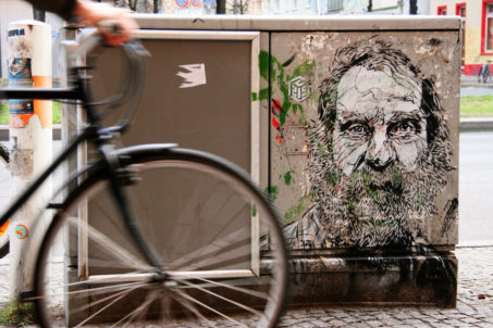 Old Man With A Beard: Street Art by C215 (Christian Guémy) in Berlin