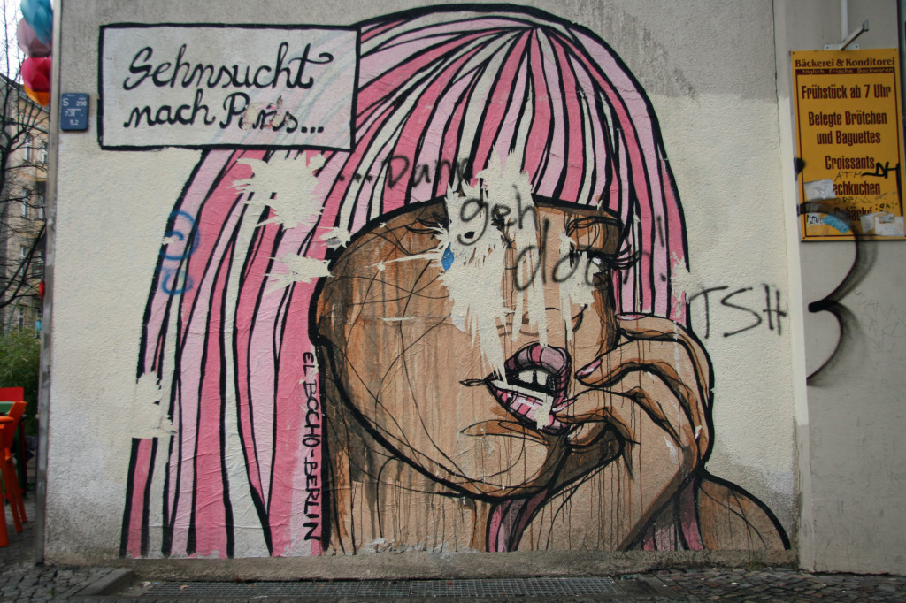 Sehnsucht Nach Paris: Street Art by El Bocho in Berlin