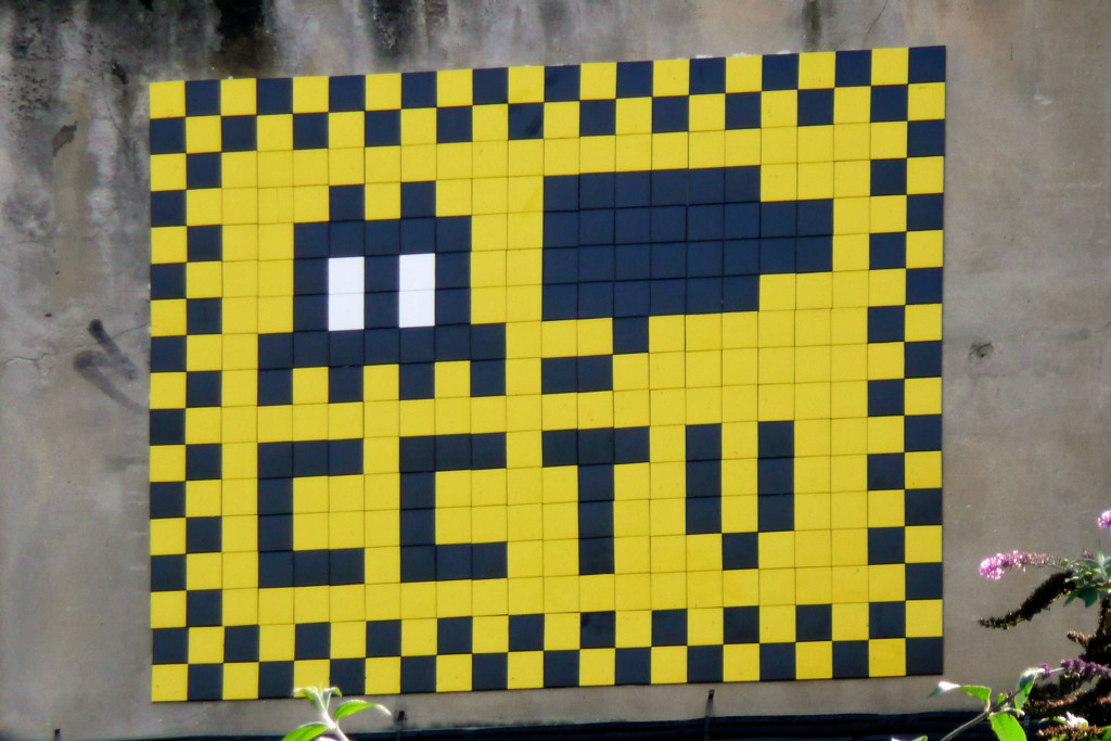 Invader 2: Tile Mosaic Space Invader 'CCTV' Street Art in London