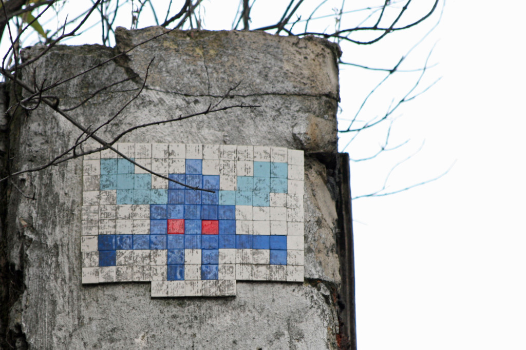 Invader 5: Tile Mosaic Space Invader Street Art in London