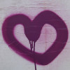Purple Heart: Street Art in Berlin - Artist Unknown