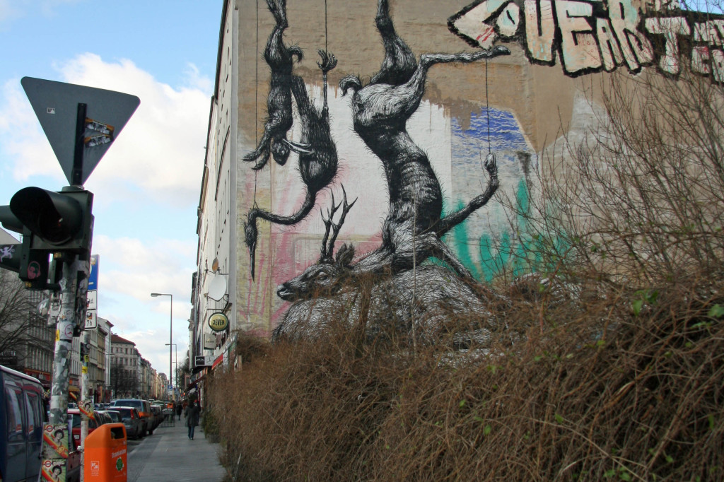 Nature Morte: Street Art by ROA in Berlin
