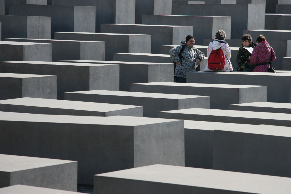 The Field of Stelae, 2711 concrete blocks, at The Memorial to the Murdered Jews of Europe (Holocaust Memorial) in Berlin