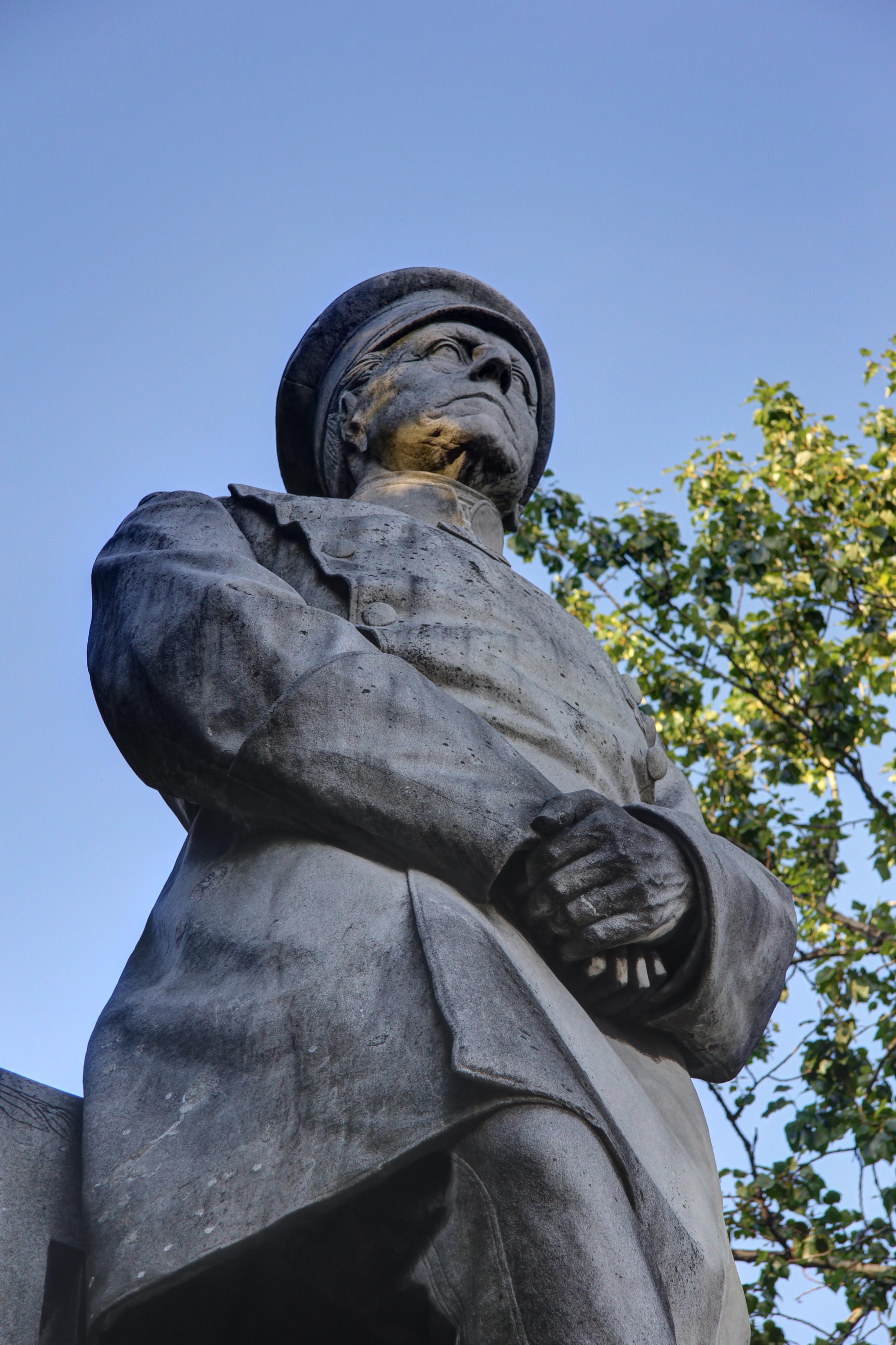 A statue of Prussian Field Marsall, Helmult Graf Von Molke, in the Tiergarten in Berlin