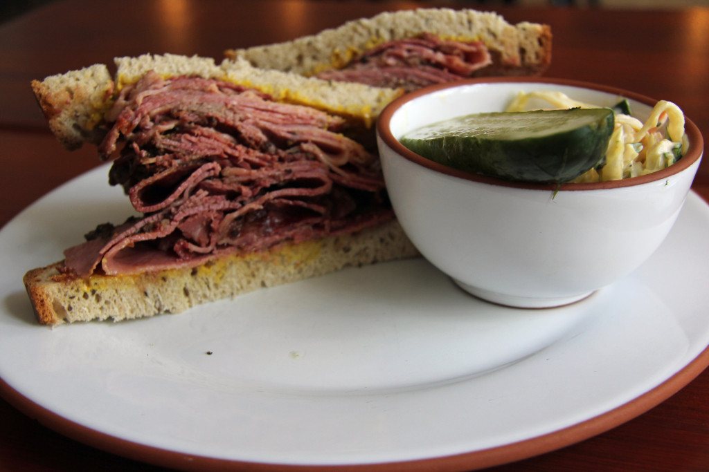 A Large Pastrami Sandwich at Mogg & Melzer, a deli in Berlin