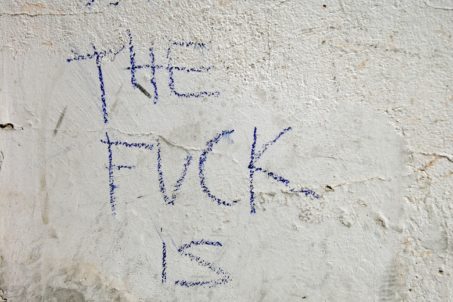 The Coarse Of True Love: 'WHAT THE FUCK IS LOVE?' Graffiti by Unknown Artist in Berlin