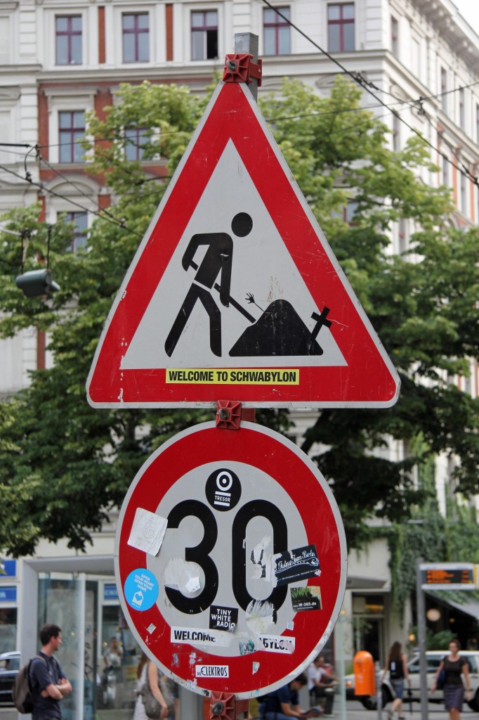 Welcome to Schwabylon: A street sign intervention - clever street (sign) in Berlin
