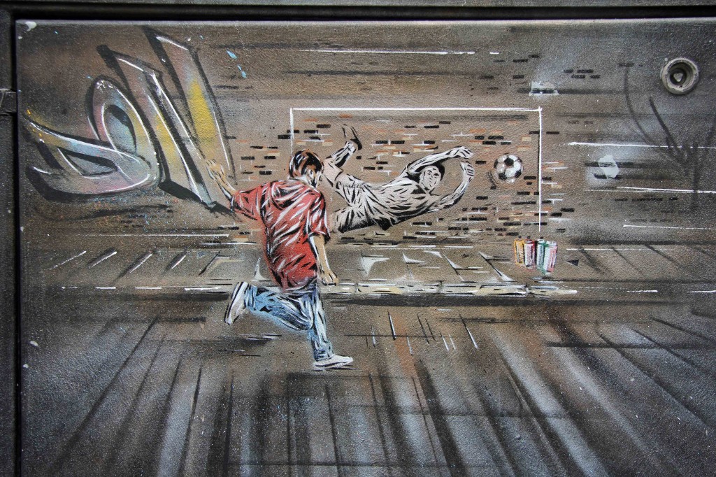 Goal: Street Art by Paul DON Smith in East London