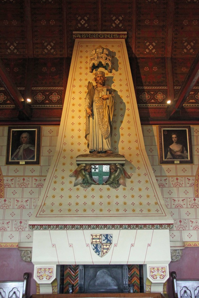 The Banqueting Hall Fireplace at Castell Coch (Red Castle) near Cardiff