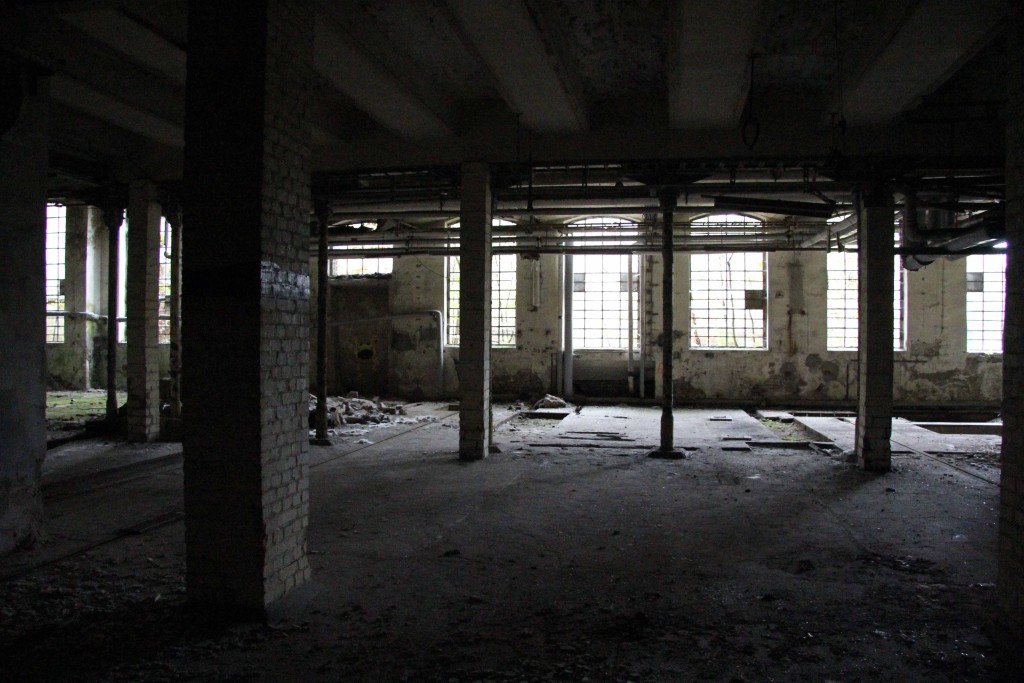 Pillars and Windows at Papierfabrik Wolfswinkel, an abandoned paper mill near Berlin