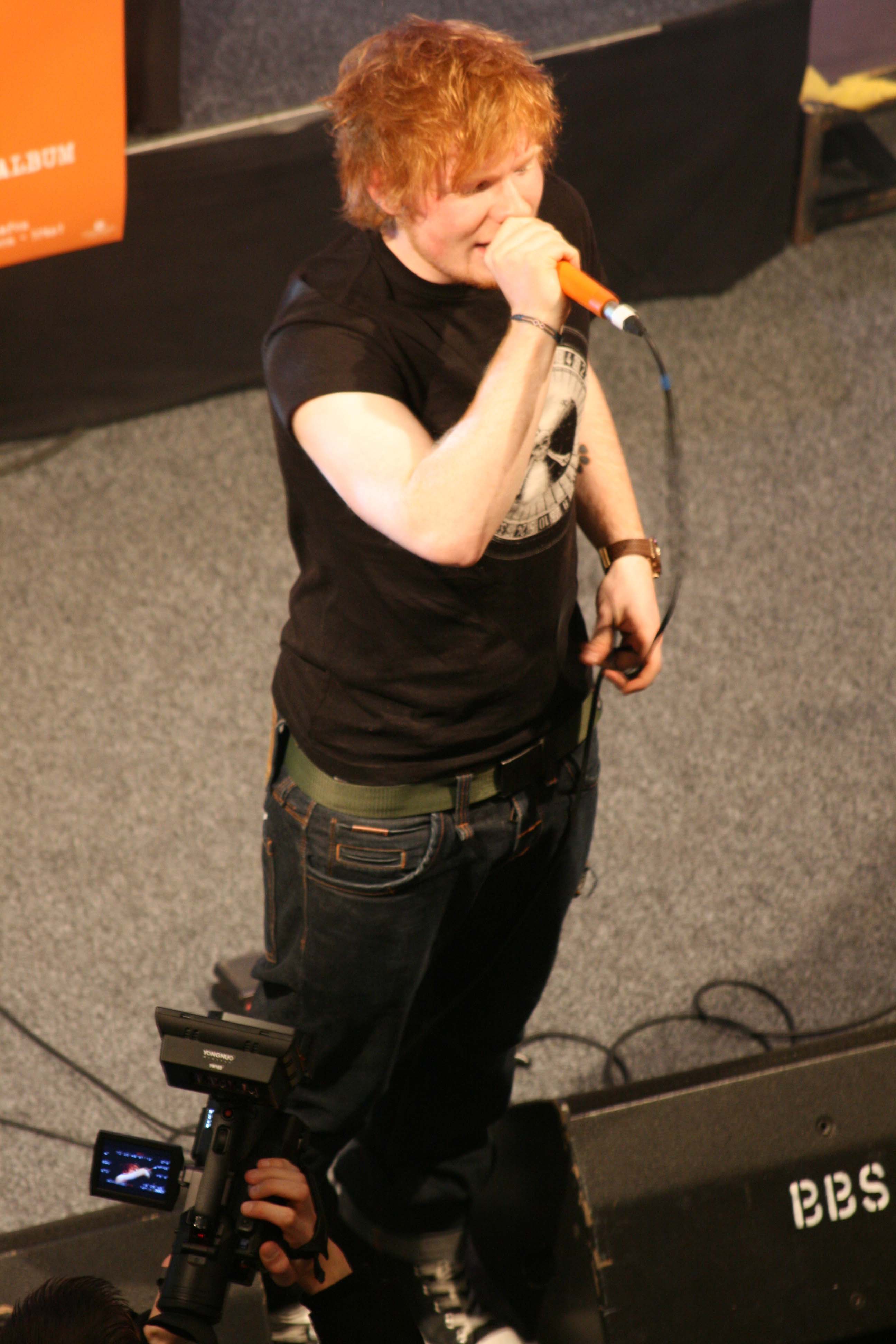 Ed Sheeran live performance at Alexa Berlin