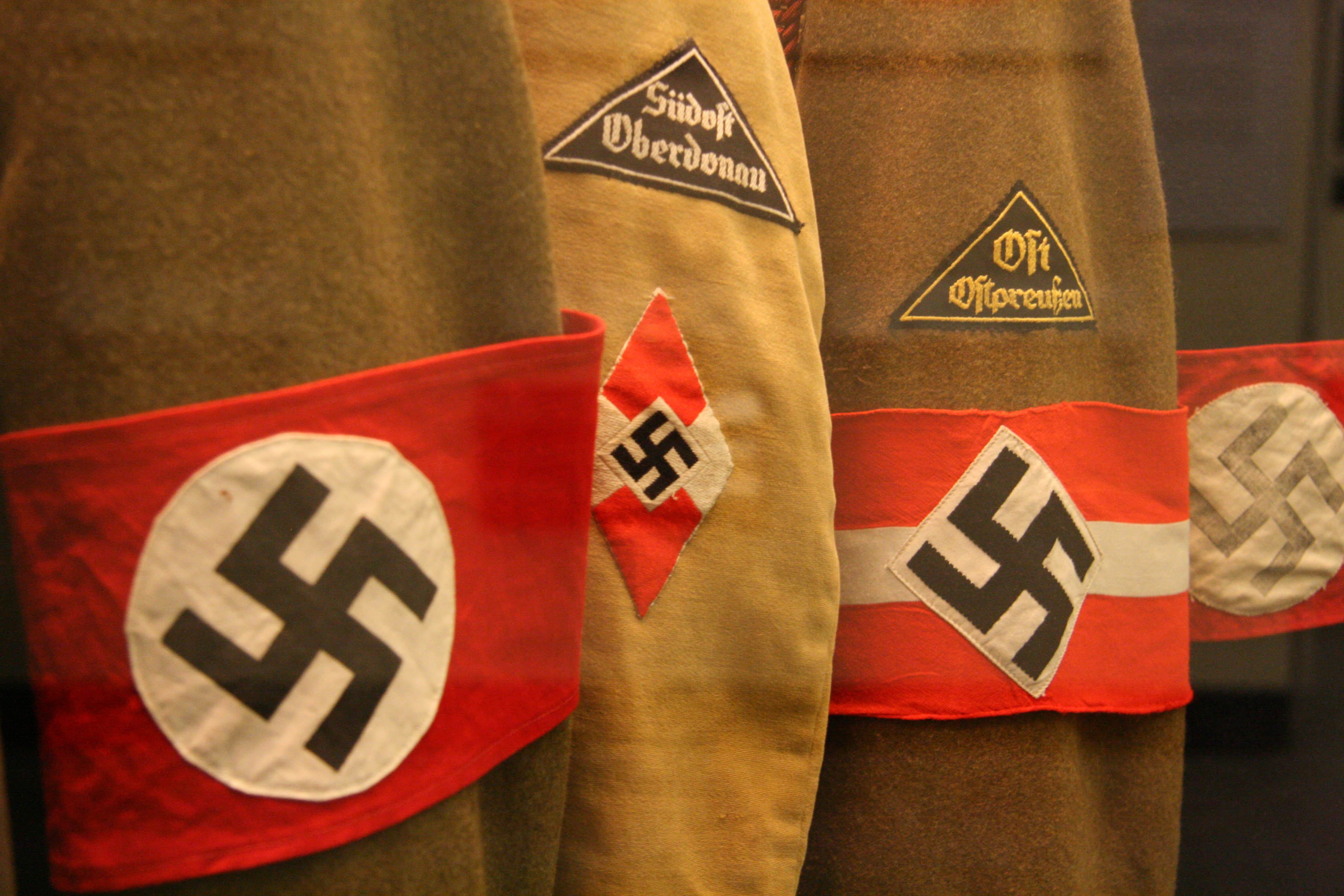 Nazi uniforms at the Deutsches Historisches Museum (German Historical Museum) in Berlin