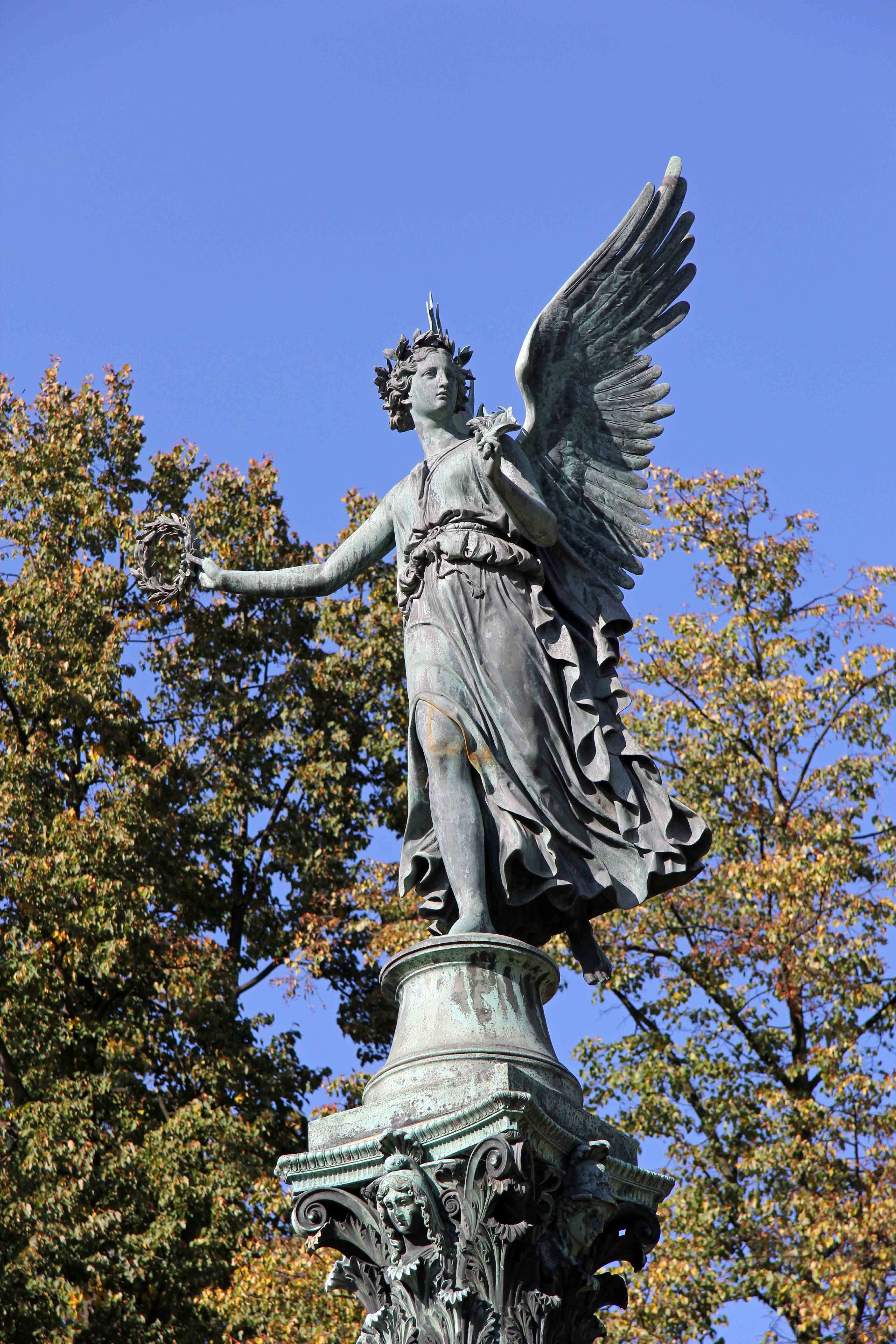 An Angel Statue in the grounds of Schloss Charlottenburg in Berlin