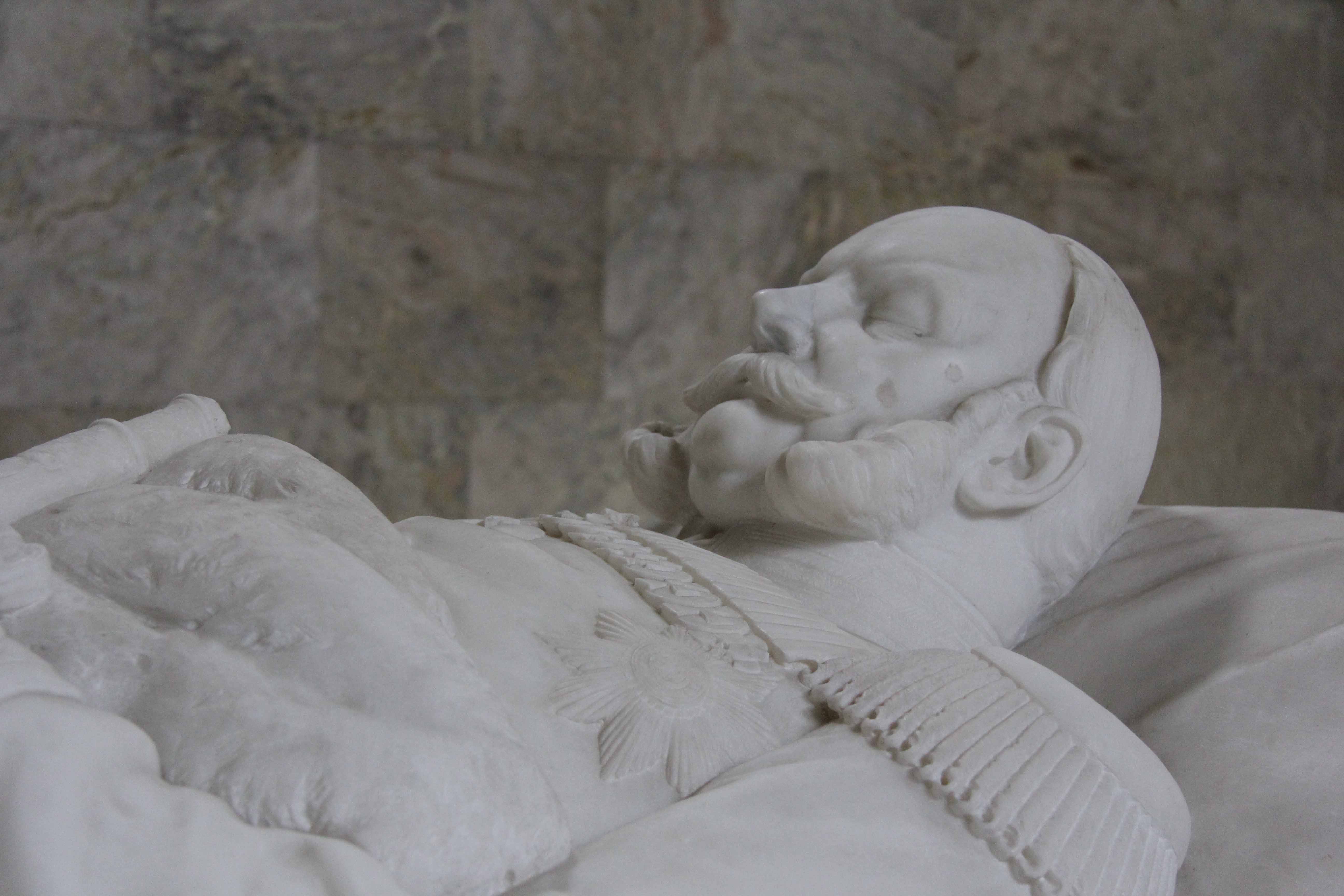 Grave Statue of Kaiser Wilhelm I in The Mausoleum in The Palace Gardens of Schloss Charlottenburg in Berlin