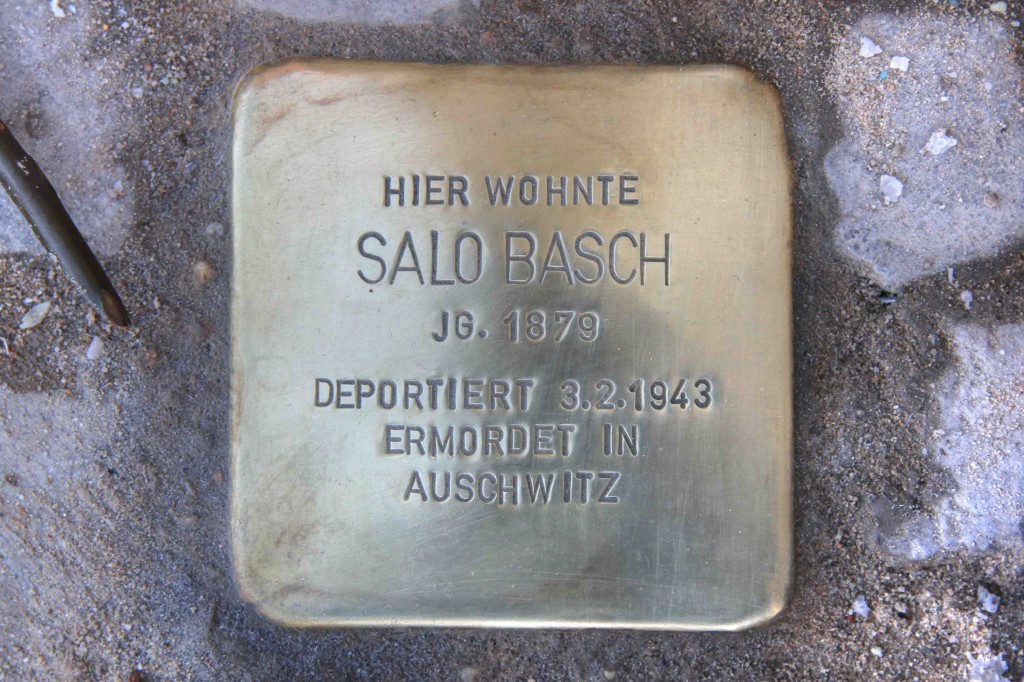Stolpersteine Berlin 174 (7): In memory of Salo Basch (Gervinusstrasse)
