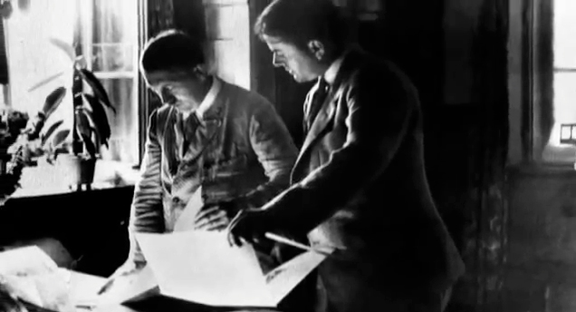 Lost Worlds - Hitler's Supercity (a screenshote of Adolf Hitler and Albert Speer)