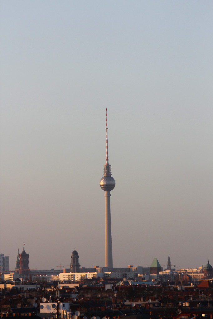 Berlin Skyline - The view from the Parkdeck of the Neukölln Arcaden