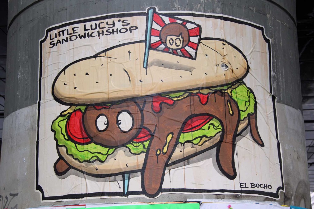 Little Lucy's Sandwich Shop - Street Art by El Bocho in Berlin
