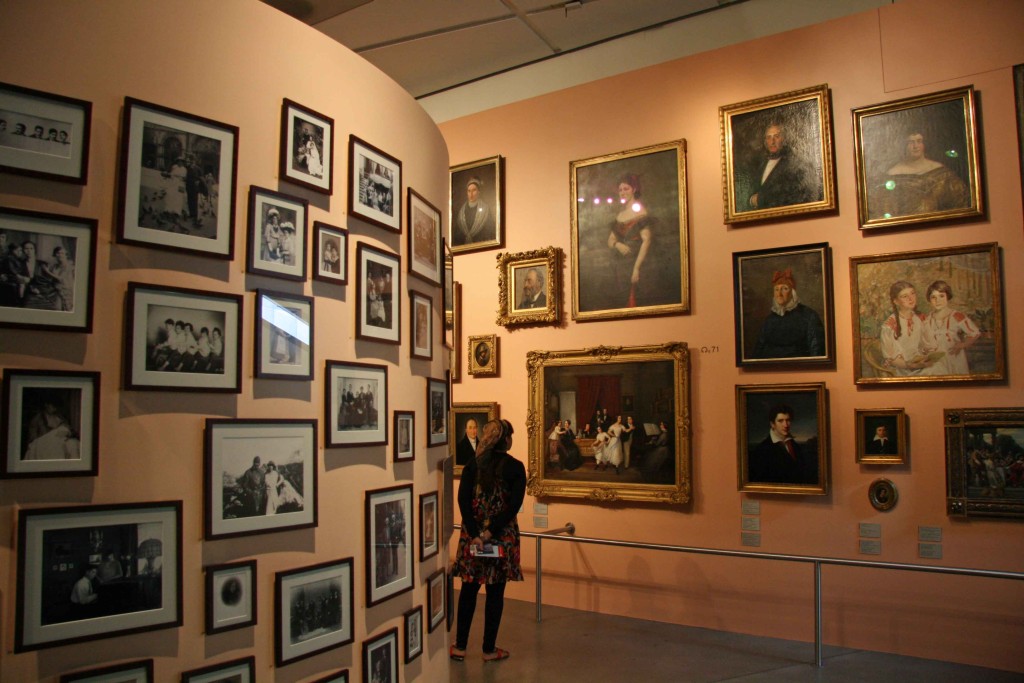 Paintings on display as part of the permanent exhibition at the Jewish Museum Berlin