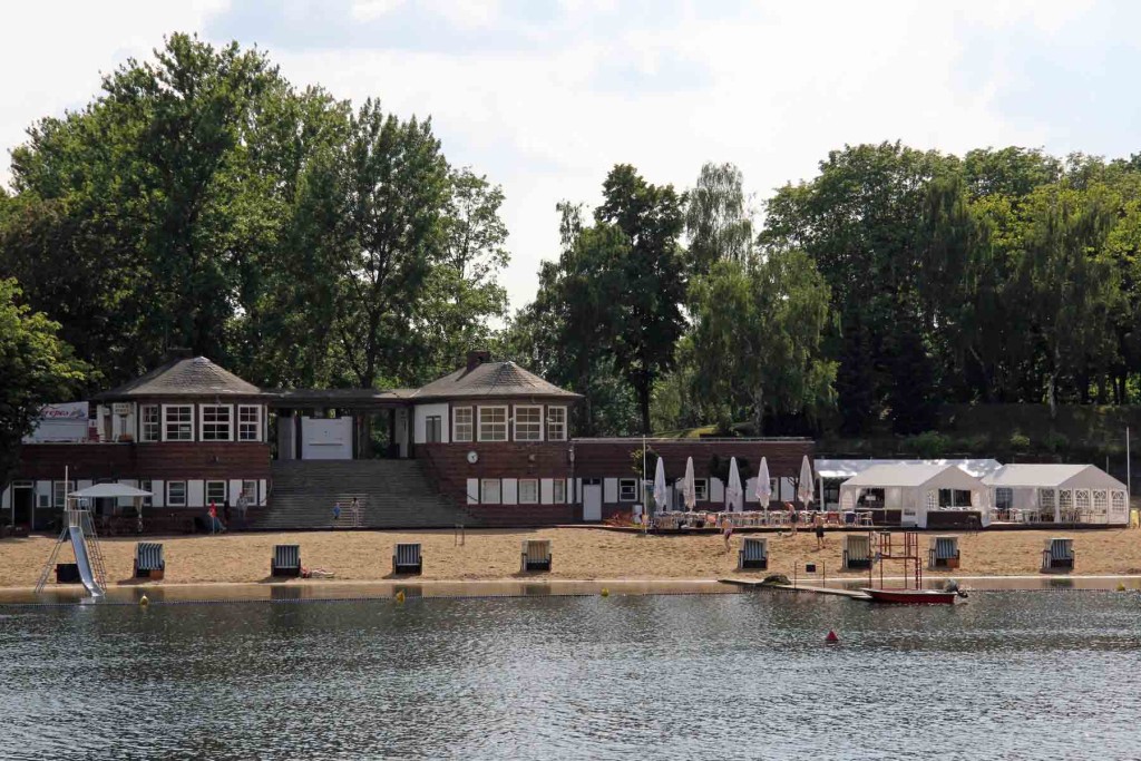 The Strandbad (a man-made beach) at Plötzensee - a lake in Wedding, Berlin