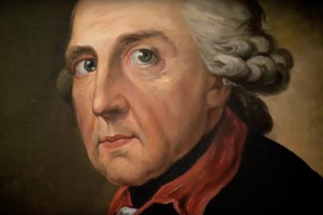 Portrait of Frederick the Great (Friedrich der Grosse) from the BBC documentary 'Frederick the Great and the Enigma of Prussia'