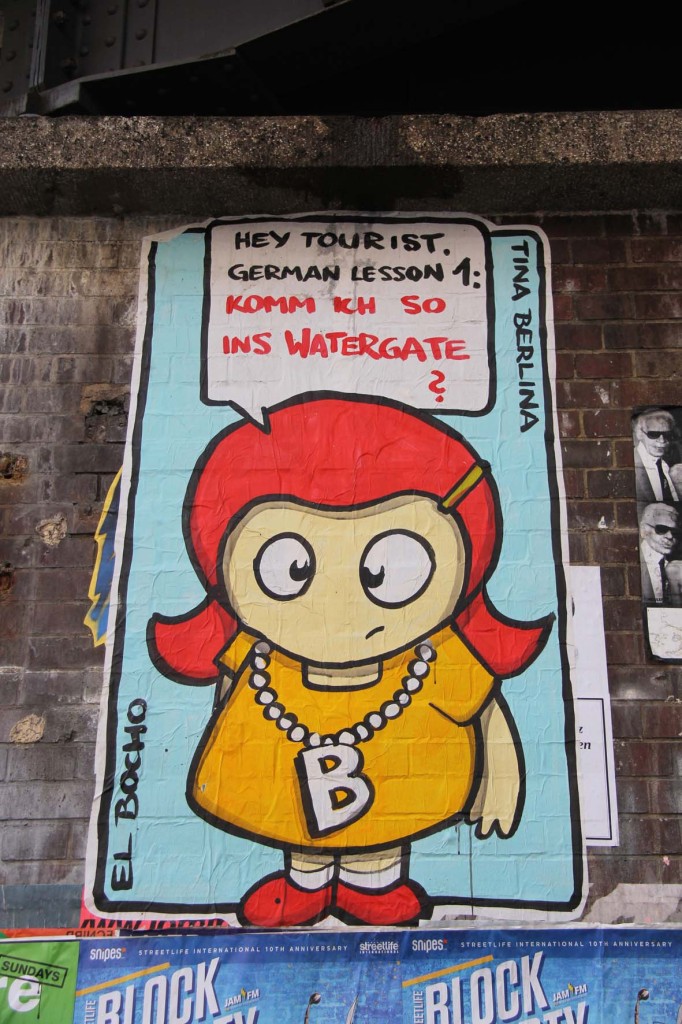 Tina Berlina - German Lesson 1 - Street Art by El Bocho in Berlin