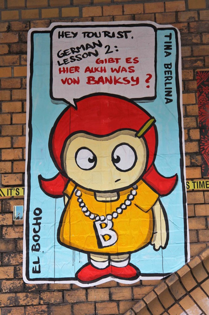 Tina Berlina - German Lesson 2 - Street Art by El Bocho in Berlin