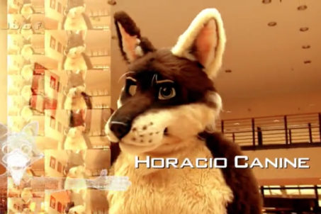 Horacio Canine in CSI Berlin - a crime drama for Furries and advert for Eurofurence 20