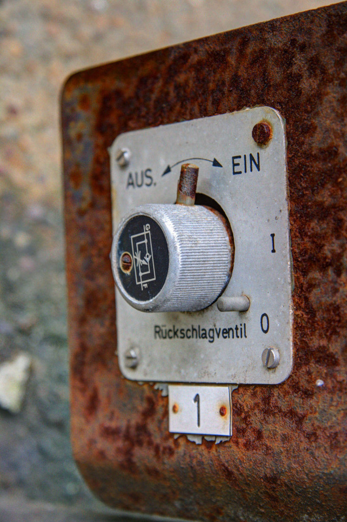 The Control Panel of a Rusting Pump at the Schwerbelastungskörper in Berlin