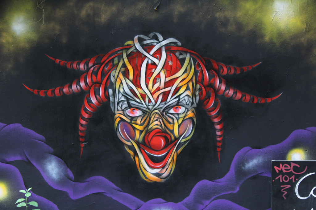 Mad Clown - Street Art by Otto Schade in Berlin