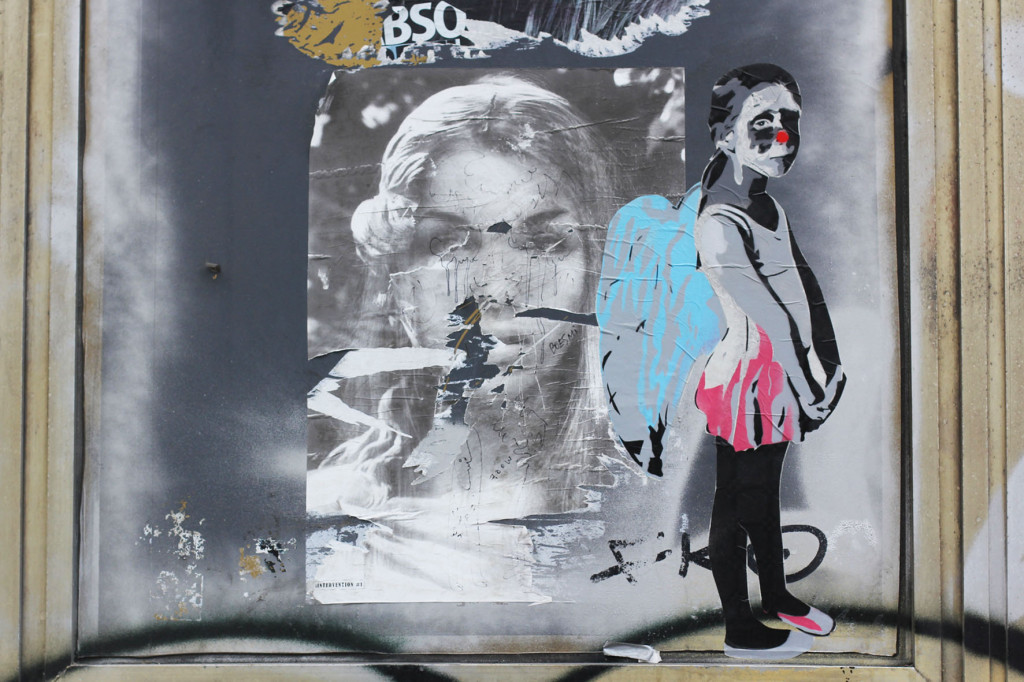 Angelic Clown - Street Art by MIMI The ClowN in Berlin