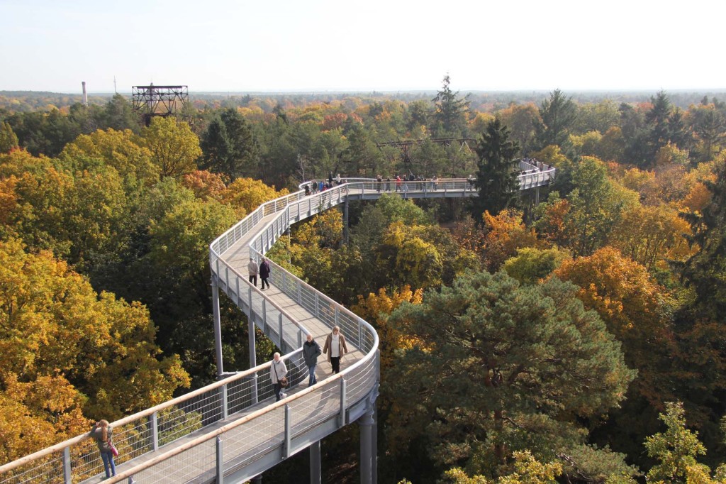 The Treetop Walkway of the Baumkronenpfad Beelitz-Heilstätten near Berlin