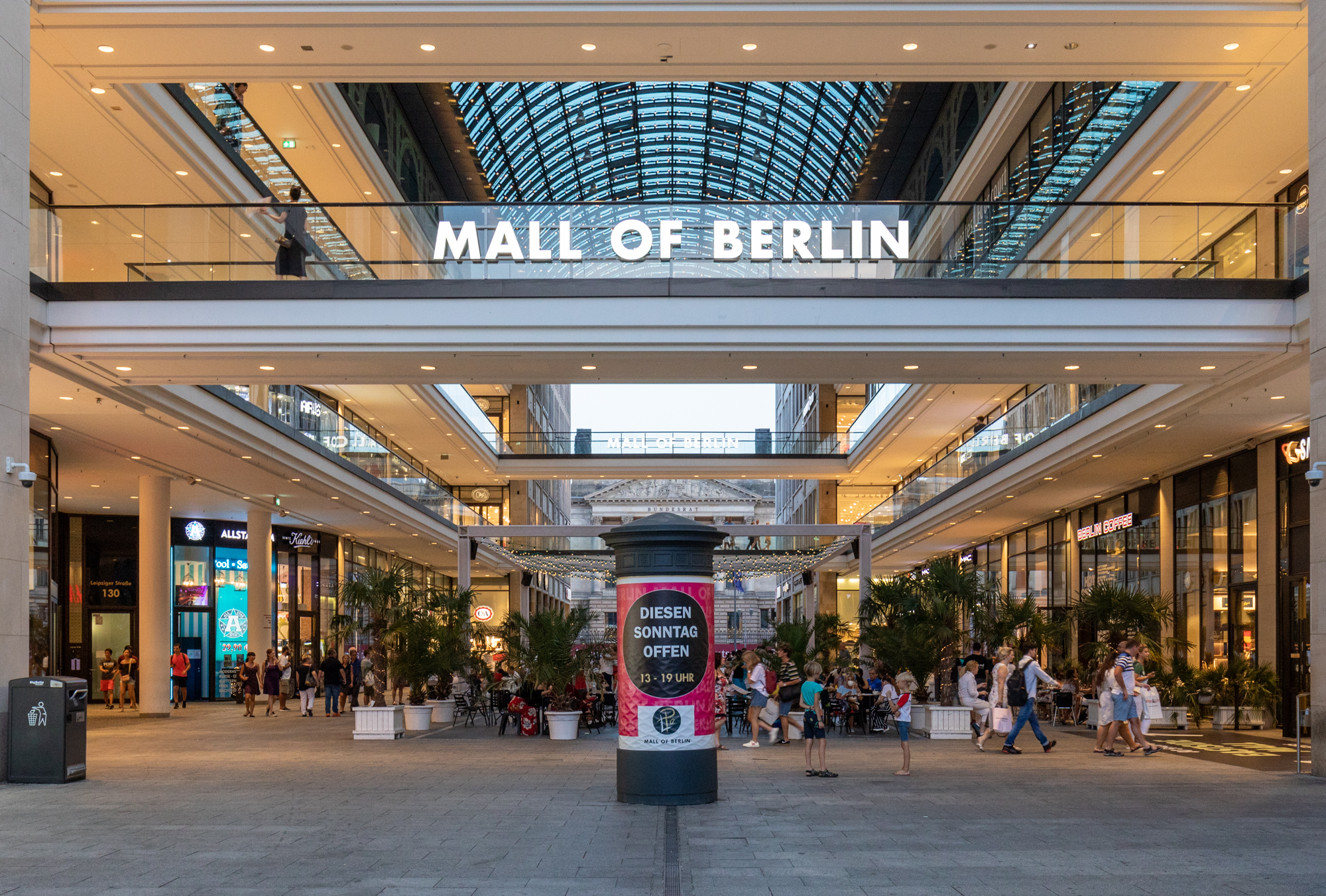 Verkaufsoffener Sonntag wird bei Mall of Berlin angekündigt
