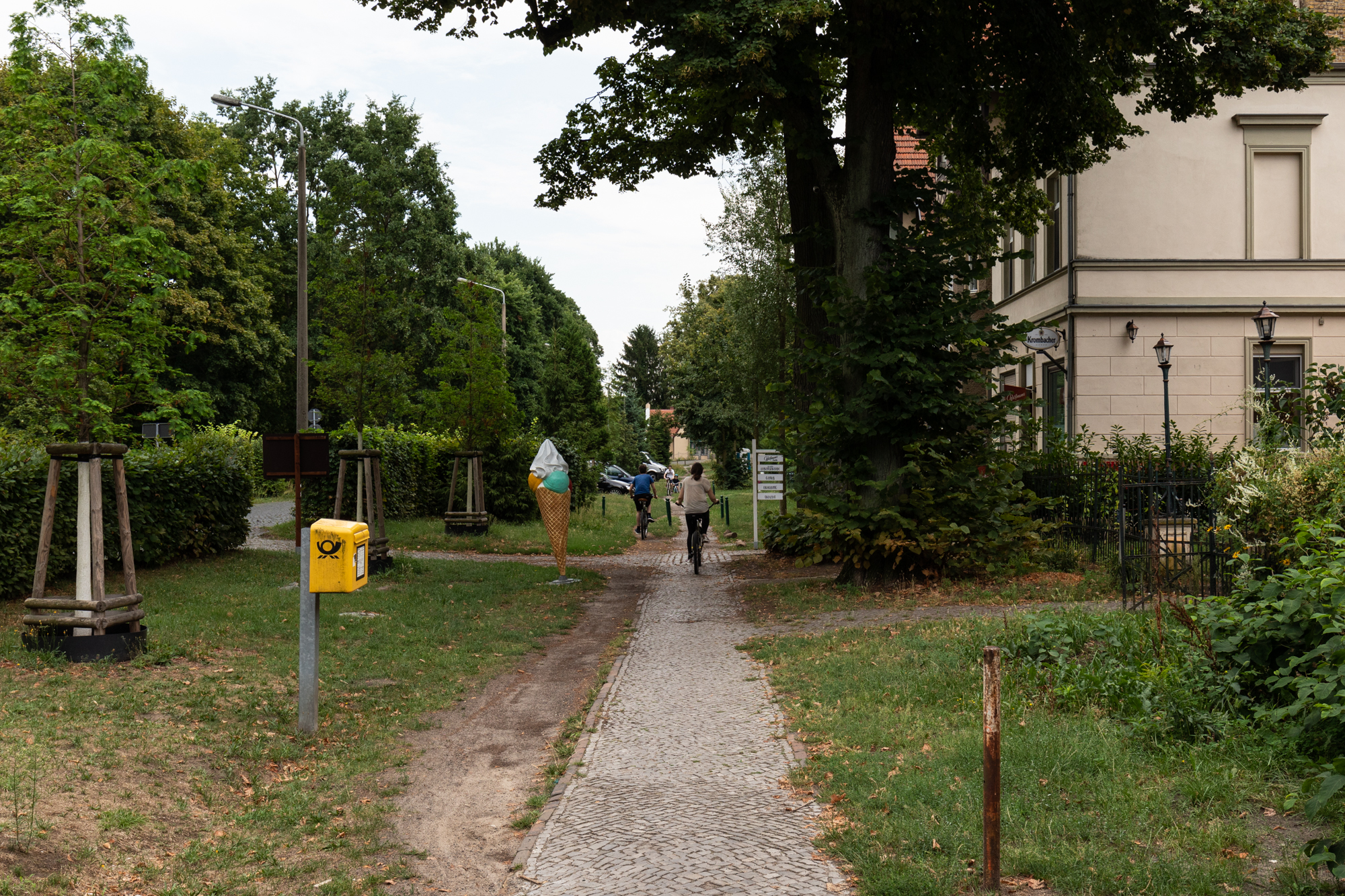 Waldmüllerstrasse in Klein Glienicke - a former East German enclave separated from West Berlin by the Berlin Wall and only accessible with special permission